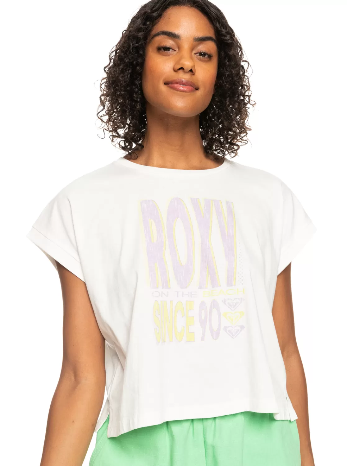 Femme Roxy Alone On The Beach - T-Shirt Boxy Pour Femme