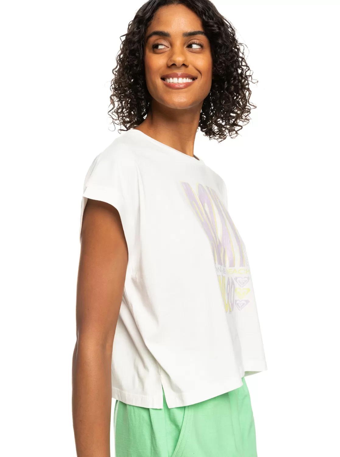 Femme Roxy Alone On The Beach - T-Shirt Boxy Pour Femme