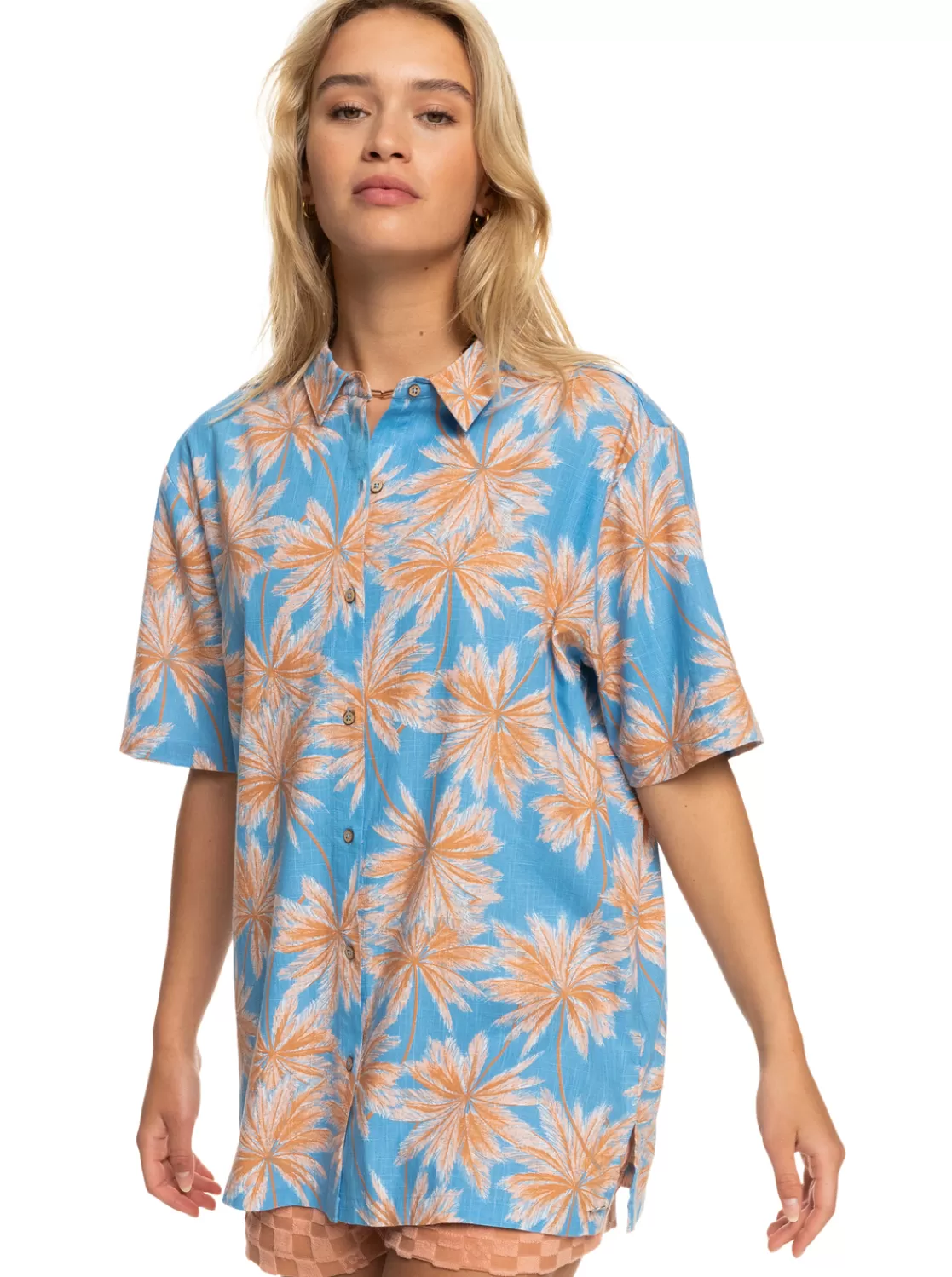 Femme Roxy Another Sun - Chemise Hawaienne A Manches Courtes Pour Femme