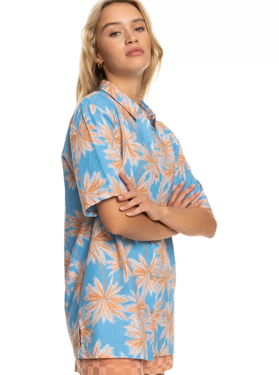 Femme Roxy Another Sun - Chemise Hawaienne A Manches Courtes Pour Femme