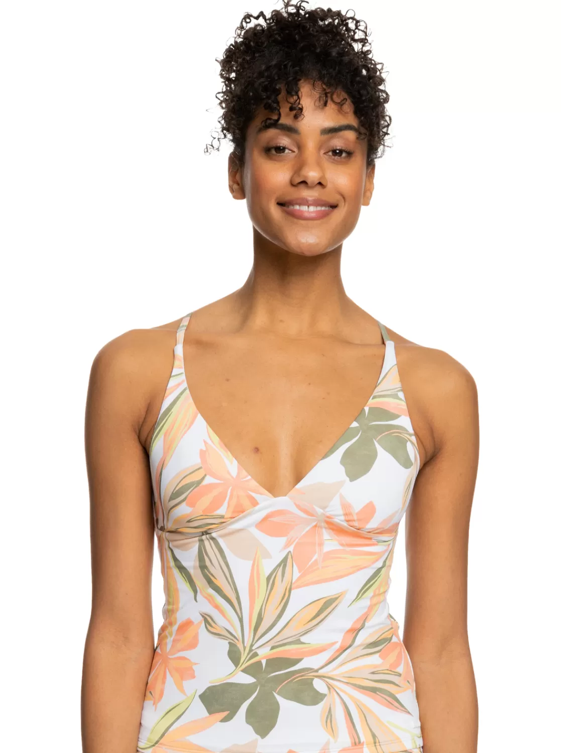 Femme Roxy Printed Beach Classics - Haut De Bikini Tank Pour Femme