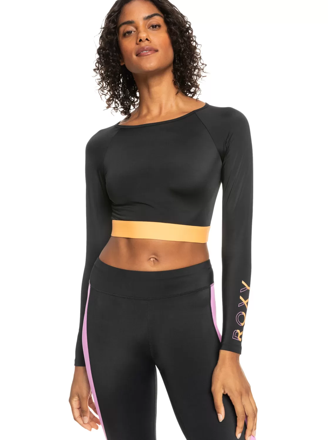 Femme Roxy Fitness - Lycra Manches Longues Cropped Pour Femme