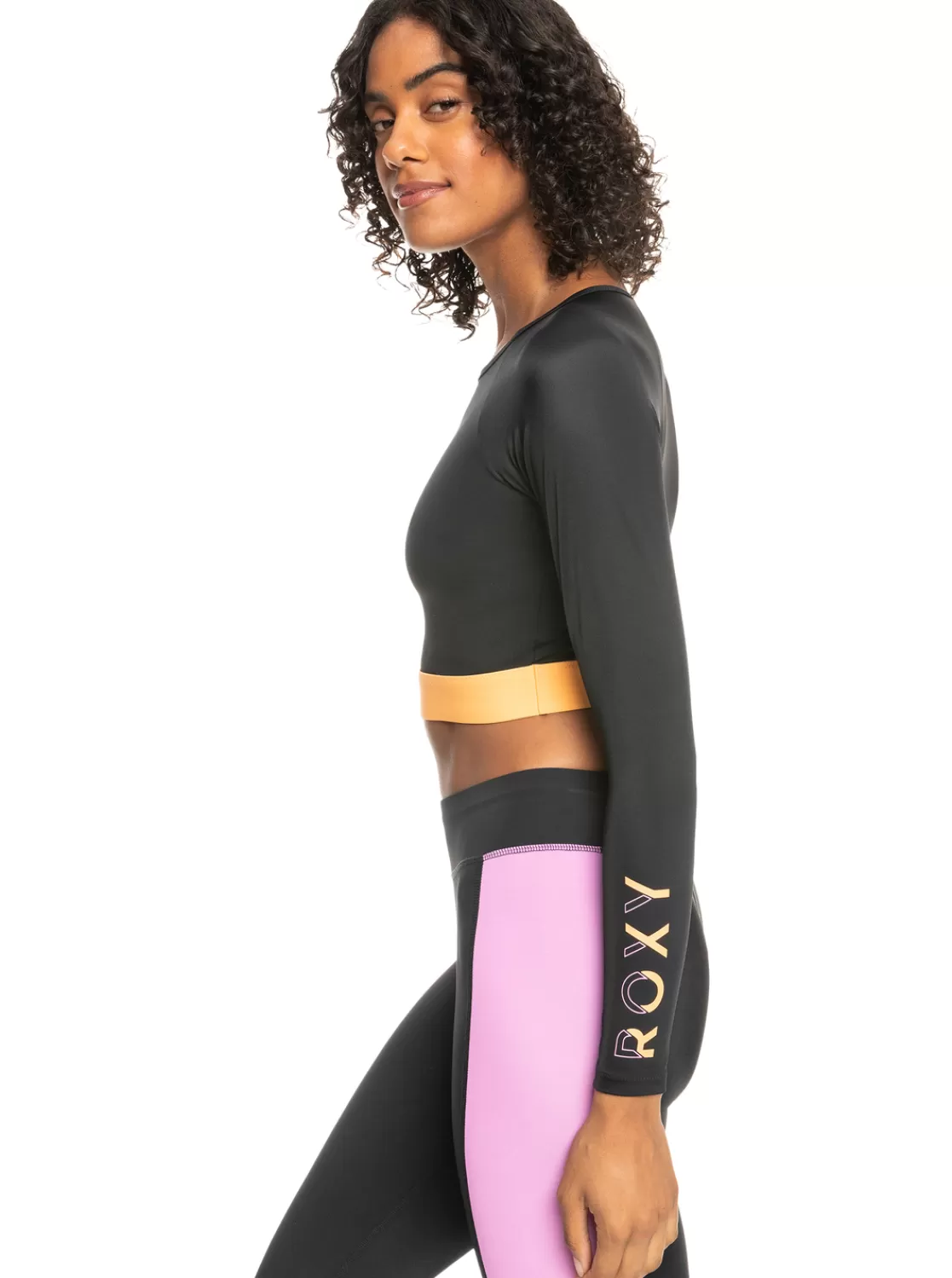 Femme Roxy Fitness - Lycra Manches Longues Cropped Pour Femme