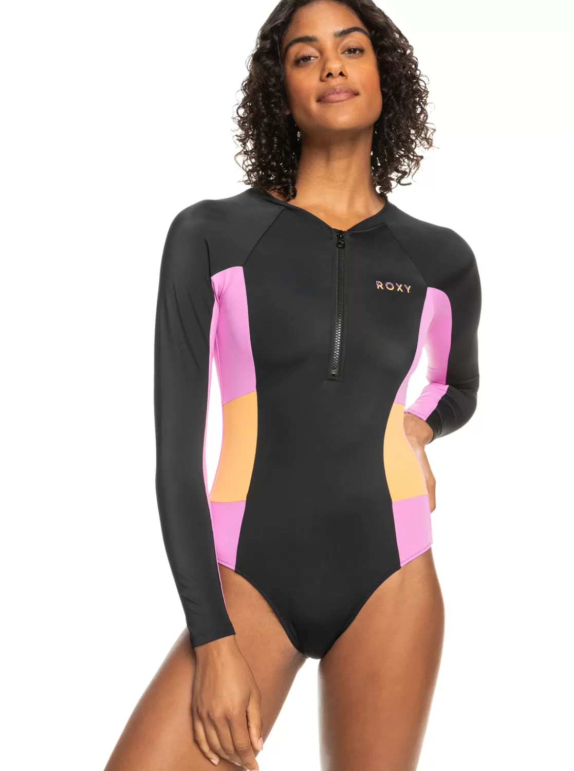 Femme Roxy Fitness - Maillot Une Piece Manches Longues Pour Femme