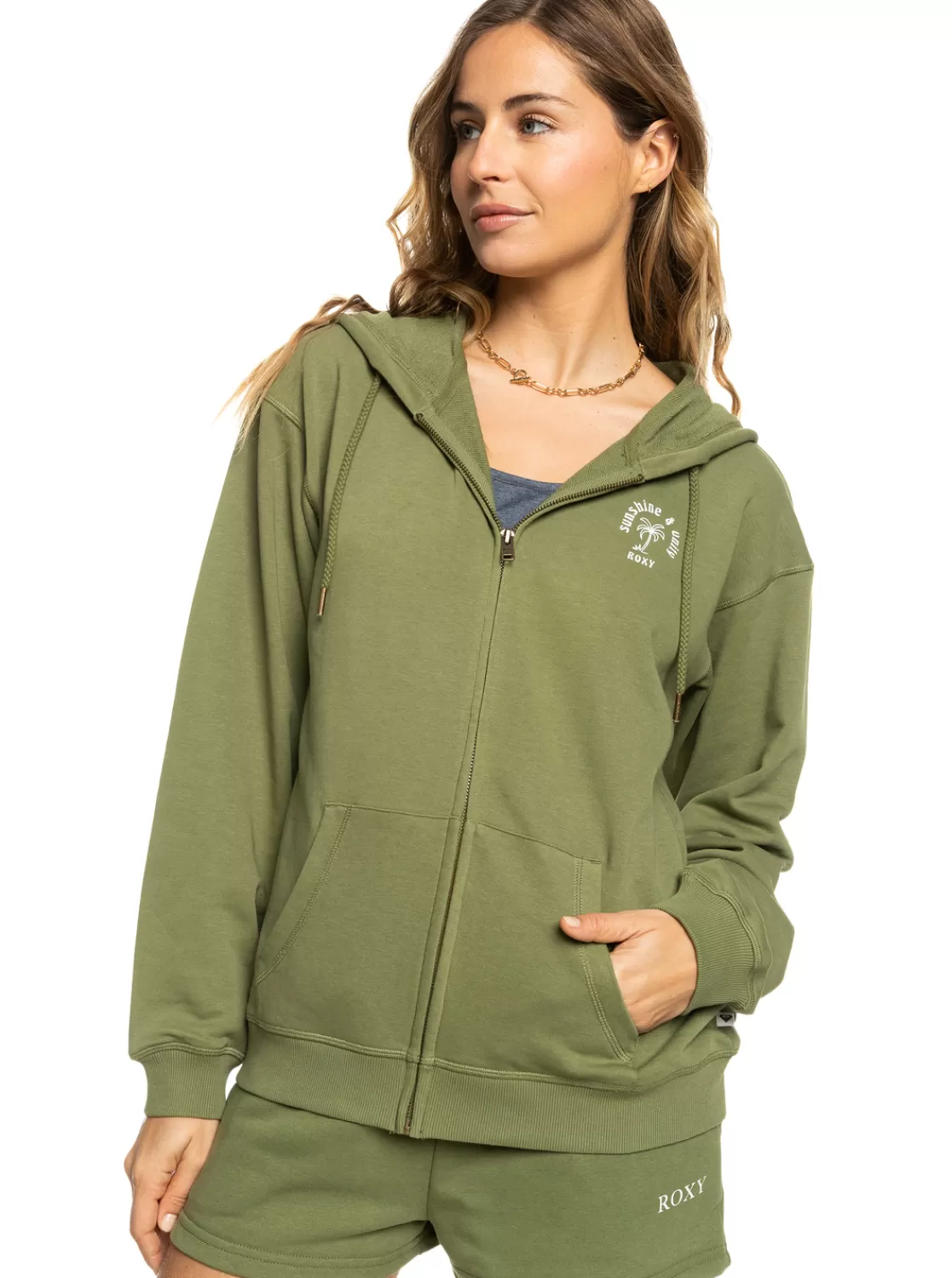 Femme Roxy Surf Stoked - Sweat A Capuche Zippe Pour Femme